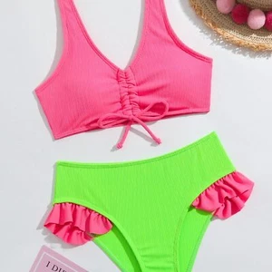 New Girls Swimsuit Swimsuit Cute Swimsuit - Picture 1 of 7