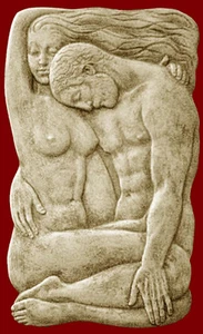 Escultura Australiana Placa de Pared Ternura Magia del Amor Edición Limitada 40x23x1cm - Imagen 1 de 1