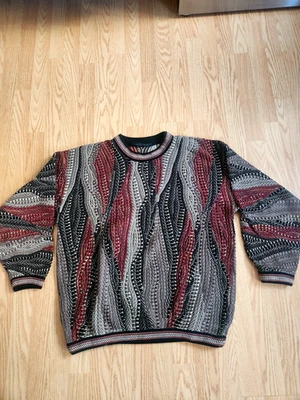 Suéter Tejido Vintage Tundra Canadá 90S Marrón Negro Rojo Blanco Talla M Foto 1 de 4