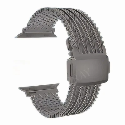 Correa de metal de acero inoxidable para Apple Watch Ultra 2 Series 10 9 8 7 6 5 4 correa Foto 1 de 4