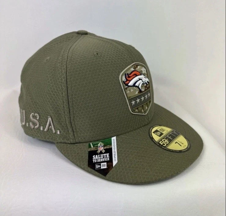 Era 59 Fifty USA Salute to Service Denver Broncos NFL Fitted Hat/cap 7 1/4