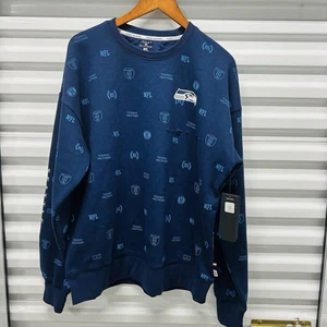 Seattle Seahawks NFL Tommy Hilfiger Unisex Pullover Polar Sudadera DAÑADO LG - Imagen 1 de 11