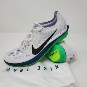 Nike ZoomX Dragonfly 2 Track Spikes White Blue Green FD8413-102 Men's Size 8 - Picture 1 of 11