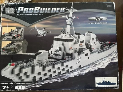 Megablocks Pro Builder Destroyer 9762 Battle Group Series Nuevo En Caja Raro Foto 1 de 4