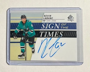 2019-20 Upper Deck SP Authentic Auto Kevin Labanc Sharks Sign of Times Autograph - Picture 1 of 2