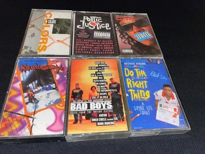 Rap hip-hop 6 soundtrack lot Krush Groove Do Right Thing Bad Boys Colors CB4 - Image 1 of 4
