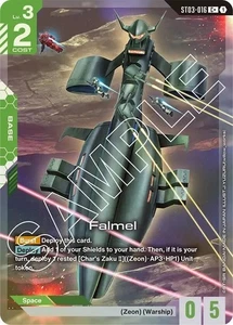 Lámina de arte alternativa Falmel - ST03-016 C+ NM - Juego de cartas Gundam TCG - Imagen 1 de 1