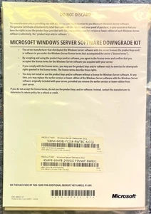 Microsoft Windows Server 2012 Software Downgrade Kit / Standard/Datacenter - Picture 1 of 5