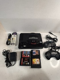 Sega Genesis Model 1 Console Bundle 4 Games 2 Controllers Tested Working