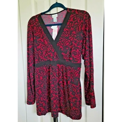 Motherhood Maternity XL Baby doll Blouse Size XL Floral Print Multicolor NWT - Image 1 of 4