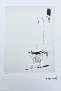 ANDY WARHOL - Toilet - signed, numbered edition 4/100, 38 x 56 cm - Picture 1 of 7