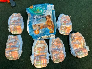 RARE Vintage Y2K Dora the Explorer Diego Pampers Splashers sz 5 Bottoms - Picture 1 of 1