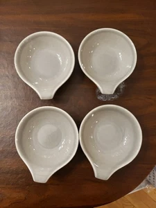 Vintage Russel Wright Steubenville MCM *seltene Granitgrau 4 Lug Berry Bowls - Bild 1 von 12