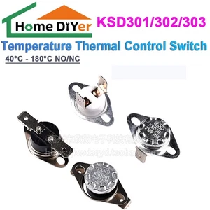 5×KSD301/302/303 250V Temperature Thermal Control Switch 40°C - 180°C NO/NC - Picture 1 of 9