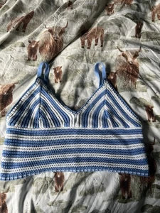 hollister blue crochet top - Picture 1 of 3