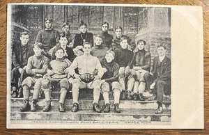 Vintage MI Ithaca High School Football Team 1906 Undivided Back TA Goodwin - Bild 1 von 4