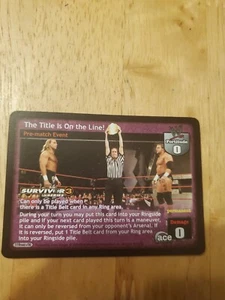 WWE WWF Raw Deal CCG -The Title is on the Line! - Picture 1 of 3