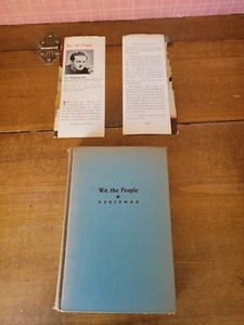 “We, the People”, Leo Huberman, Illustrated by Thomas Hart Benton –Hardback 1947 - Picture 1 of 12