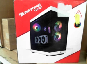 iBUYPOWER Y40 PRO Black Gaming PC Desktop Computer AMD Ryzen 7 9800X3D CPU, AMD - Picture 1 of 1