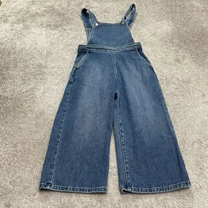 Mono con tirantes Bullhead Denim para mujer 26 azul lavado medio pierna ancha informal utilitario - Imagen 1 de 15