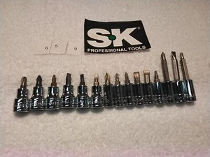 15PC S-K  SOCKET BIT HOLDER SET 3/8"-1/4" DRIVE SOCKET - Picture 1 of 4