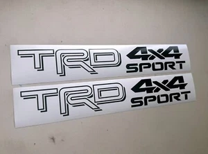 TRD 4x4 Sport JUEGO DE 2 calcomanías de cama pegatinas Tacoma Tundra - Imagen 1 de 3