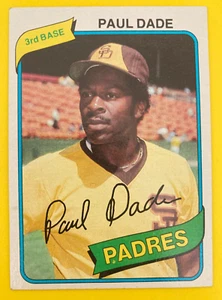 1980 TOPPS #254 PAUL DADE SAN DIEGO PADRES 032823 - Picture 1 of 2
