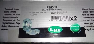 LPR F1531P Disco freno 2pz PER FORD KA FIESTA MK4 MAZDA 121 III - Imagen 1 de 1