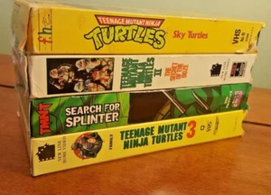 Lot 4 Vintage Teenage Mutant Ninja Turtles VHS. See Titles in Description - Imagen 1 de 11
