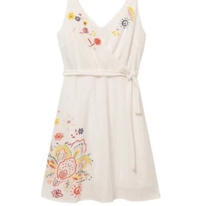 Vestido de jardín de verano Desigual talla L crema - Imagen 1 de 5