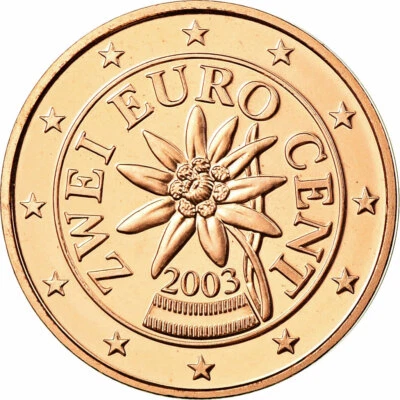 [#459514] Autriche, 2 Euro Cent, 2003, FDC, Copper Plated Steel, KM:3083 - Photo 1/2