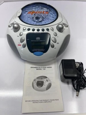 Radio reloj CD ducha vintage modelo 191 vendido por Swinton Ave. - caja abierta Foto 1 de 4
