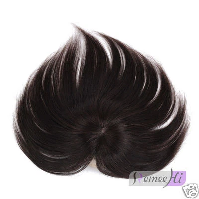 Pieza superior corta de repuesto para cabello 100 % humano para pérdida de cabello Foto 1 de 4
