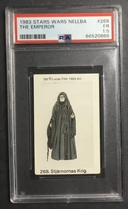1983 star wars nellba #268 the emperor; rare SP swedish set PSA 1.5 (POP 1, 0^) - Picture 1 of 3