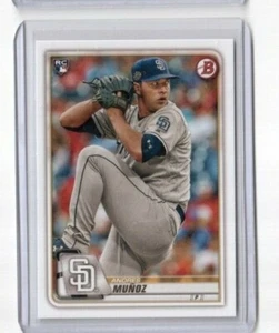 2020 Topps Bowman Base Paper Card # 90 Andres Munoz Rookie San Diego Padres - Picture 1 of 2