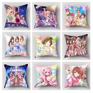 The Idolmaster Cinderella Girls Pillowcase Short Plush Pillows Sofa Home Decor - Picture 1 of 19