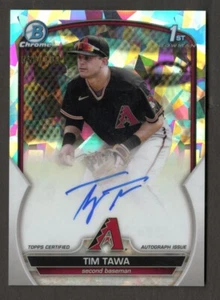 2023 Bowman Tim Tawa Chrome Prospect Auto Atomic Refractor /100 D-Backs 1st - Picture 1 of 6