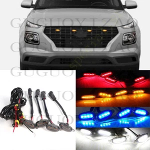 For Hyundai Venue 2020-2024 Raptor Style Front Grill LED Marker Light Kit Trim - Picture 1 of 12