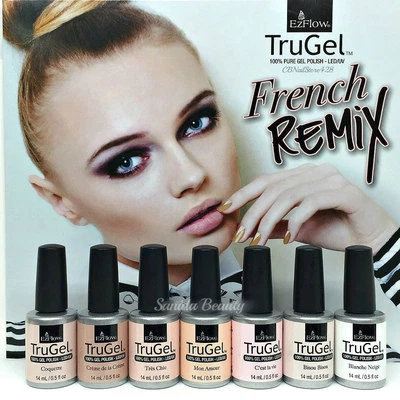 EZFlow TruGel LED UV Gel Esmalte - REMIX FRANCÉS - Todos los 7 colores 42581 - 42587 Foto 1 de 4