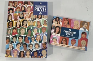 Phenomenal Women 1000 Piece Jigsaw Puzzle & 60 Matching Fact Convo Cards NEW - Picture 1 of 8