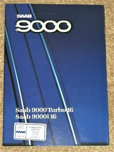 1987 SAAB 9000 TURBO 16 & 9000i 16 Sales Brochure - Nearly Mint Condition - Picture 1 of 12