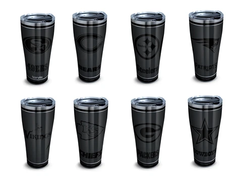 Tervis Stainless Steel - 30oz Blackout Tumbler - Pick Your Team - NFL FOOTBALL Cover
