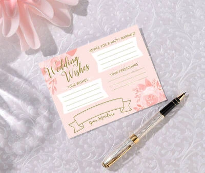 24 Bridal Shower Wishes Cards - Image 1 of 3