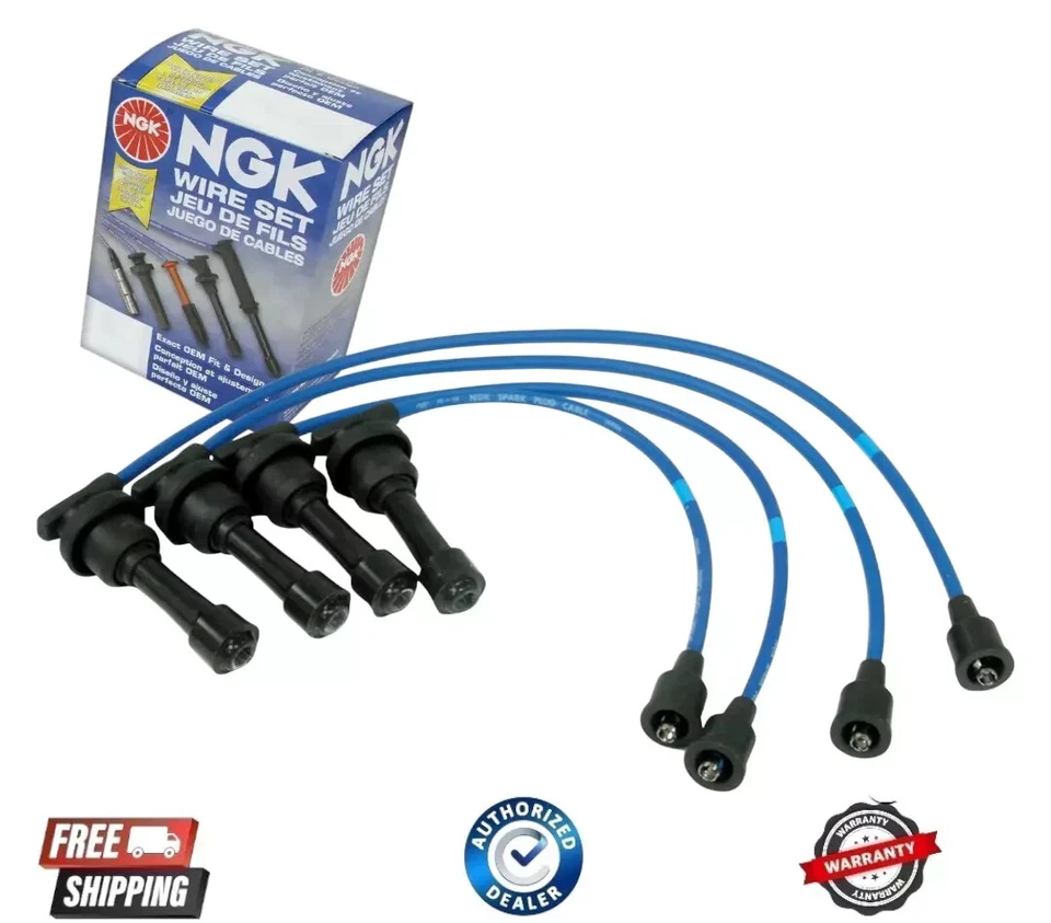 NEW NGK 8100 Spark Plug Wires Set for Eagle Talon 95-98 Mitsubishi Eclipse 95-99 - Image 1 of 1