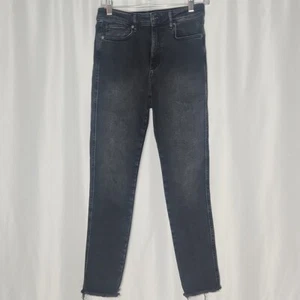 Free People We The Free Womens Black Skinny Jeans Raw Hem Size 28 - Picture 1 of 8