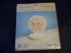 Debbie Mumm Baby Carriage Centerpiece Baby Shower Party New Gift Decor 9"x11.5" - Picture 1 of 3