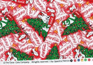 RARE! COCA-COLA BEAR WITH TREES -BTFQ - 18"X22" - Picture 1 of 1