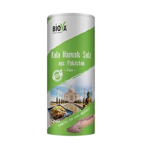 Biova | Kala Namak Salz | Schwarzsalz | Feinstreu | Streudose | 800g - Bild 1 von 5