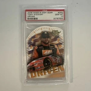 2008 Press Pass Wheels High Gear Tony Stewart Driven #DR2 PSA 10 Gem Mint HOF - Picture 1 of 11