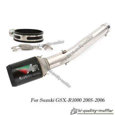 For Suzuki GSXR1000 GSX-R1000 2005-2006 Exhaust Link Pipe Muffler Silencer - Image 1 of 4